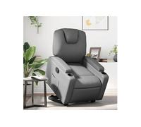 Fauteuil Inclinable de Massage Chaise Salle de Séjour Noir Similicuir vidaXL