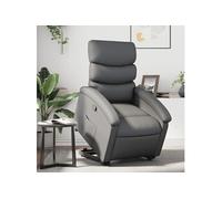 Vidaxl Fauteuil Inclinable Gris Similicuir Gris