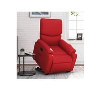 Vidaxl Fauteuil Inclinable Rouge Similicuir Rouge