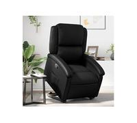 vidaXL Fauteuil inclinable Noir Similicuir
