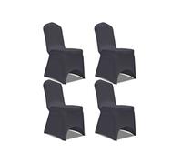 Vidaxl Housse De Chaise Extensible 4 Pcs Anthracite