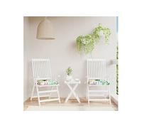 vidaXL Lot de 2 Coussins de Chaise, Coussins de Siège de Patio, Coussins de Canapé de Jardin, Coussins d'Assise Extérieur, Multicolore 50x50x7 cm Tissu Oxford
