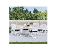 Stoelkussens 4 st 50x50x7 cm oxford stof antracietkleurig314897