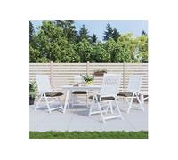 Vidaxl Coussins De Chaise 4 Pcs Taupe 50x50x7 Cm Tissu