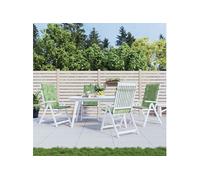 Stoelkussens 4 st hoge rug bladpatroon stof361266