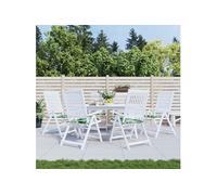 Stoelkussens 6 st bladpatroon 50x50x3 cm stof361070