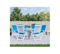 Coussins de chaise à dossier haut lot de 6 bleu clair, coussin, coussin de chaise, coussin de siège, coussin de canapé, coussin d'extérieur