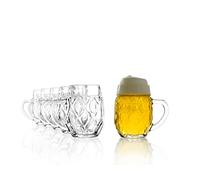 Stölzle Landsberg Lot de 6 Chopes à Bière 0,3 L / Pichet Solide en Verre Soda Citron - Passe au Lave-Vaisselle