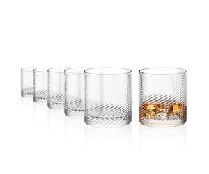 Stölzle Lausitz Berlin D.O.F. Lot de 6 verres à whisky 500 ml - Double Old Fashioned - Style art déco - Avec surface texturée en verre cristal - Passe au lave-vaisselle - Fabriqué en Allemagne