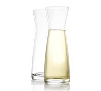 STÖLZLE LAUSITZ Carafe Set de 2 Serie Universal Variant L 500 ml I carafe à alcool en verre 0,5 L I carafe à lait I en verre de cristal fin I résistant au choc et au lave-vaisselle