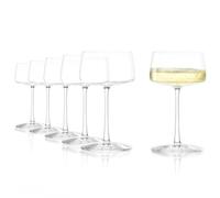 Stölzle Lausitz Coupes à Champagne Power Lot de 6, 275 ml - Verres en Cristal Éléguants pour Champagne, Vin Mousseux & Prosecco - Verres à Champagne Haut de Gamme - Lavable au Lave-Vaisselle