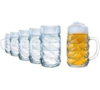 Stölzle Lausitz - Diamond chope à bière 0,5l - 6 pièces/chope de biere 0,5l / chope biere d'Allemagne/verres à bière