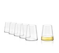 Stölzle Lausitz Gobelet à vin blanc Symphony lot de 6 x 400 ml - Verres sans pied pour une libération optimale des arômes - Verres plats en cristal - Lave-vaisselle & Fabriqué en Allemagne