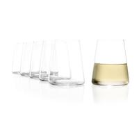Stölzle_Lausitz Gobelets à Vin Blanc Power Lot de 6, 380 ml - Verres Modernes en Cristal Sans Pied pour une Aromatisation Optimale - Résistants & Lavables au Lave-Vaisselle, Fabriqués en Allemagne
