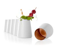 Stölzle Lausitz Gobelets Blanc/Bronze Power Lot de 6, 380ml - Verres Modernes pour Eau, Vin, Cocktails & Jus - Verres à Cocktail en Cristal de Haute Qualité - Résistants au Lave-Vaisselle & aux Chocs