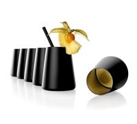 Stölzle Lausitz Gobelets Noir/Or Power 6pcs, 380ml - Verres modernes pour eau, vin, cocktails & jus - Cristal de haute qualité, résistants & lavables au lave-vaisselle - Fabriqué en Allemagne