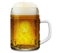 Stölzle_Lausitz Oberglas Kaiser chope à bière 0,5l l chope à bière originale Oktoberfest I lot de 6 pièces I verre à bière traditionnel à poignée I lavable au lave-vaisselle I haute qualité