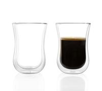Stölzle Lausitz Tasses à café Coffee'N More 230 ml I verre thermo lot de 2 I verres à double paroi I verres à thé orientaux en verre borosilicate I passe au lave-vaisselle et au micro-ondes