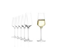 Stölzle Lausitz Verre à champagne STARlight 290ml I Lot de 6 verres à champagne I Lavables au lave-vaisselle et incassables I Gobelets à vin hautement fonctionnels