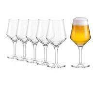 Stölzle Lausitz Verres à Bière Craft Beer 6x 400 ml - Verres Tulipe Élégants en Cristal Sans Plomb - Idéals pour IPA et Bière Artisanale - Lavables au Lave-Vaisselle - Qualité Allemande Durable