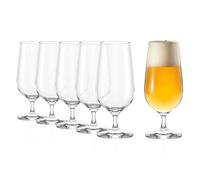 Stölzle Lausitz Verres à Bière Grand Cuvée Set 6x 390 ml - Verres Tulipe Élégants en Cristal pour Pils & Lager - Résistants au Lave-Vaisselle - Fabrication Allemande de Qualité