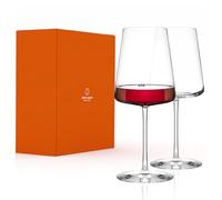 Stölzle Lausitz Verres à Bordeaux Power Lot de 2, 650 ml - Verres à Vin Haut de Gamme Idéaux pour Bordeaux - Goblets en Cristal Modernes pour Saveurs Maximales - Résistants au Lave-Vaisselle
