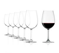 Stölzle_Lausitz Verres à Bordeaux Weinland Lot de 6, 540ml - Élégants Verres à Vin Rouge en Cristal - Idéal pour le Vin de Bordeaux, Compatibles Lave-Vaisselle, Fabriqués en Allemagne