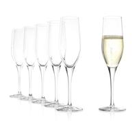 Stölzle Lausitz Verres à Champagne Exquisit Lot de 6, 175ml - Élégantes Flûtes en Cristal Idéales pour Champagne & Prosecco - Résistantes au Lave-Vaisselle & aux Chocs, Made in Germany