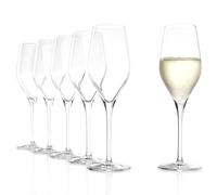 Stölzle Lausitz Verres à Champagne Exquisit Lot de 6, 265ml - Flûtes Élegantes en Cristal Idéales pour Champagne, Prosecco & Vins Mousseux - Résistants au Lave-Vaisselle et aux Chocs