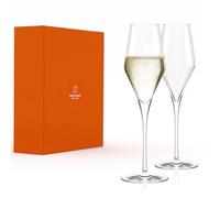 Stölzle Lausitz Verres à Champagne Quatrophil Lot de 2, 290 ml - Coupes à Champagne pour le Champagne, Sekt & Prosecco - Verres à Champagne en Cristal - Résistants au Lave-vaisselle & aux Chocs