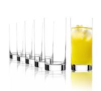 Stölzle Lausitz Verres à Jus New York Bar Lot de 6, 380 ml - Verres Élégants pour Jus, Eau & Cocktails - Verres en Cristal Sans Plomb - Lavables au Lave-Vaisselle & Résistants aux Chocs
