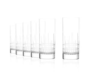 Stölzle Lausitz Verres à Jus NYB Manhattan Lot de 6, 380 ml - Verres Élégants pour Jus, Eau & Cocktails - Gobelets en Cristal sans Plomb - Résistants aux Chocs & Compatibles Lave-Vaisselle
