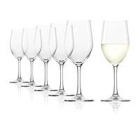 Stölzle Lausitz Verres à Vin Blanc Classic Lot de 6, 305ml - Verres en Cristal Robustes Idéaux pour les Vins Blancs & Rouges Légers - Lavables au Lave-vaisselle, Qualité Allemande