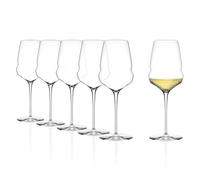 Stölzle Lausitz Stölzle Lot de 6 verres à vin blanc Cocoon/verres à vin blanc en cristal élégant extravagant de qualité supérieure