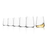Stölzle Lausitz Verres à Vin Blanc Cocoon Set de 6, 445ml - Verres Sans Pieds Modernes pour une Maximale Libération des Arômes - Verres en Cristal - Lavables au Lave-Vaisselle & Fabriqués en Allemagne