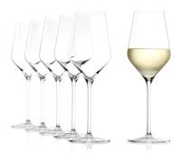 Stölzle Lausitz Verres à Vin Blanc Quatrophil Lot de 6, 405 ml - Verres à Vin de Haute Qualité Idéaux pour Vin Blanc & Apéritif - Élégants Verres en Cristal, résistants au lave-vaisselle