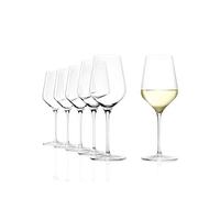 Stölzle Lausitz Verres à vin blanc STARlight 410ml I Lots de 6 verres à vin blanc I Verres à vin lavables au lave-vaisselle, incassables I Verre en cristal haut de gamme