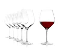 Stölzle Lausitz Verres à Vin Bourgogne Exquisit Lot de 6, 650ml - Verres à Vin Rouge en Cristal Élégants Idéals pour le Bourgogne - Ballon en Cristal pour Arome Optimal - Résistant au Lave-Vaisselle