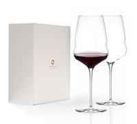 Stölzle Lausitz Verres à Vin Rouge Cocoon Lot de 2, 610ml - Verres de Haute Qualité Idéals pour le Vin Rouge - Verres à Vin Exquis en Cristal pour une Libération Maximale des Arômes