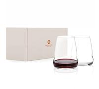 Stölzle Lausitz Verres à Vin Rouge Cocoon Set de 2, 555ml - Verres Sans Pied pour Développement des Arômes - Cristal de Qualité - Passe au Lave-Vaisselle, Fabriqué en Allemagne