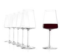 Stölzle_Lausitz Verres à Vin Rouge Power Lot de 6, 520ml - Verres Premium pour Vins Corsés - Verres Modernes avec Design Angulaire pour un Arôme Optimal - Résistant au Lave-Vaisselle et aux Chocs