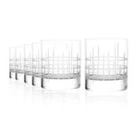 Stölzle_Lausitz Whisky pur I New York Bar Manhattan 320 ml I Lot de 6 verres en cristal brillant avec finition décorative mate I incassables et passent au lave-vaisselle