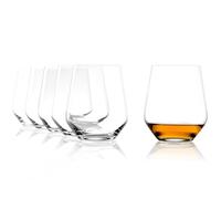 Stölzle Lausitz Verres à Whisky Quatrophil O.F. Lot de 6, 370 ml - Verres à Whisky de Haute Qualité au Design Intemporel - Verres en Cristal Résistants au Lave-vaisselle et aux Chocs