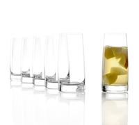 Stölzle Lausitz Verres Highball Petits Experience Lot de 6 360ml - Verres Élégants pour Eau Boissons et Jus - Verres à Cocktail en Cristal de Haute Qualité - Résistants au Lave-Vaisselle et aux Chocs
