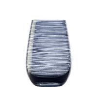 Stölzle Lausitz Verres Twister Gris Fumé Lot de 6 - 465 ml - Verres en cristal sans plomb pour eau, jus et cocktails - Résistants aux chocs et lave-vaisselle - Élégants et fabriqués en Allemagne