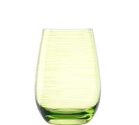 Stölzle Lausitz Verres Twister Vert 6 pièces - 465 ml - Gobelets en cristal sans plomb pour eau, jus et cocktails - Résistants aux chocs et lave-vaisselle - Design moderne fabriqué en Allemagne
