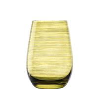 Stölzle Lausitz verres TWISTER 465 ml olive I lot de 6 I lavables au lave-vaisselle I haute résistance aux chocs I service universel de verres à eau & verres à jus & verres à long drink