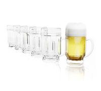 Stölzle Lot de 6 Chopes à Bière Danube 0,5 L - Verre Solide Avec Bouclier - En Verre Soda Citron Vert - Passe Au Lave-Vaisselle