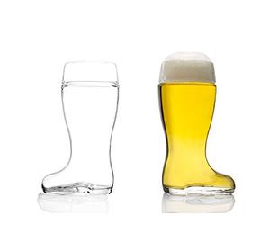 Stölzle Oberglas Bottes à bière 500 ml I lot de 2 I verres élégants 0,5 l I lavable au lave-vaisselle I cristal sans plomb I résistant aux chocs I chopes à bière de qualité I bottes