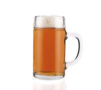Stölzle Styria Lot de 6 chopes à bière de 1 l - Carafe à bière solide - Chope à bière en verre soda citron vert - 1 l - Passe au lave-vaisselle